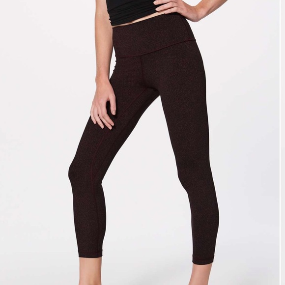 lululemon athletica Pants - Lululemon Align Pant 25” Granulite Garnet Black 4